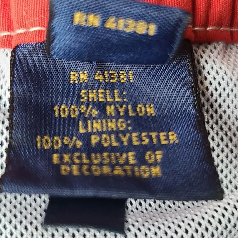 Polo Ralph Lauren Swim Trunks Mens L Blue Board Shorts Cargo Drawstring Blue